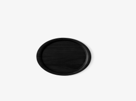 Collect Tray SC65, Walnut, H: 2,3 cm, D: 54 cm, Ø: 38 cm