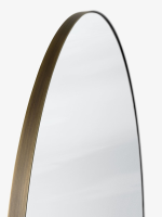Amore Mirror SC49, Bronzed Brass Frame, Silver Colored Mirror, Ø: 115 cm