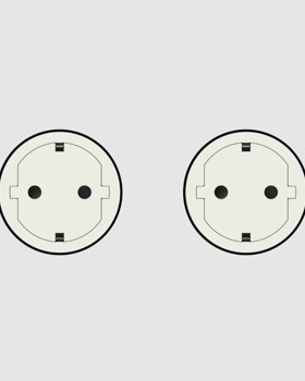 Double Outlet Kit — Type C/F Ø46 Long